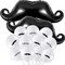 "38Pcs Mustache Balloon Set – Black Latex & Foil Balloons for Father’s Day, Birthday & Little Man Party